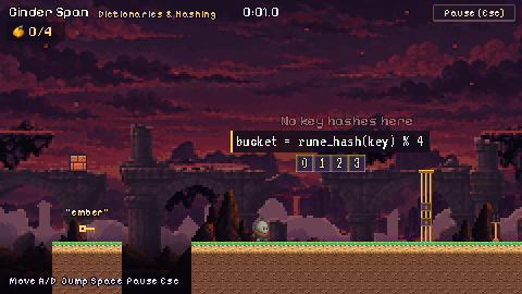 In-game view of The hash vault in Cinder Span